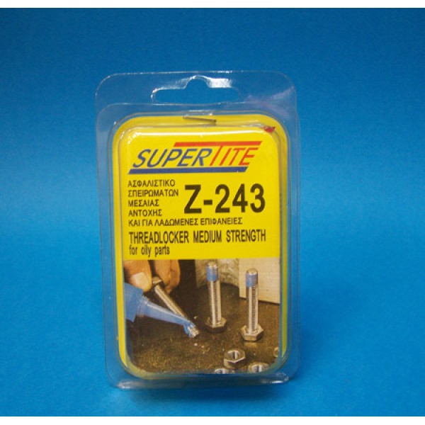 SUPERTITE Z-243 Ασφαλιστικό Παξιμαδιών Μεσαίου Βαθμού 10 ml
